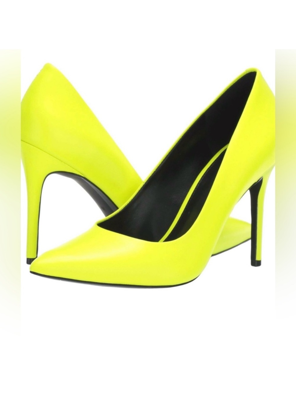 MICHAEL Michael Kors Neon Yellow Pointed-Toe Stiletto Pumps